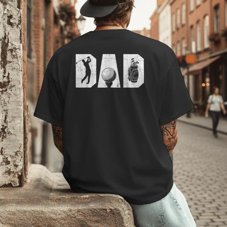 Golfing Dad Golf Lover Golfing Putter Golfer Men's Back Print T-Shirt