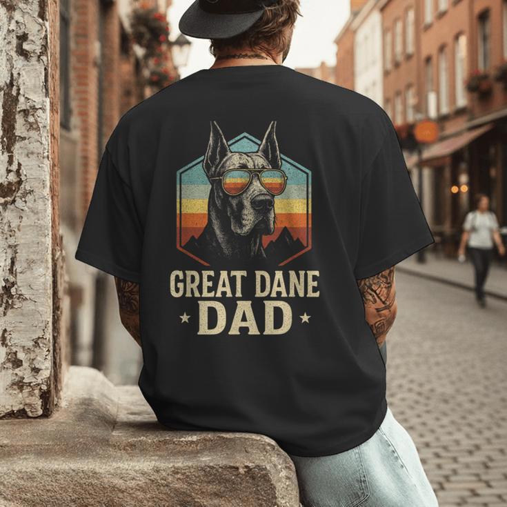 Great Dane Dad Vintage Men's Back Print T-Shirt