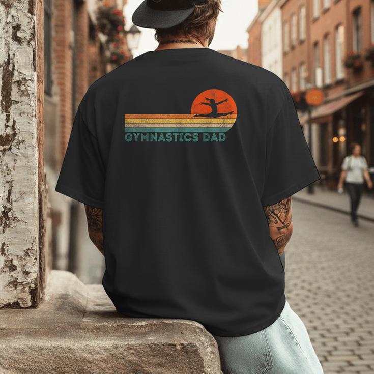 Gymnastics Dad Gymnastics Daughter Gymnast Dad Men's Back Print T-Shirt