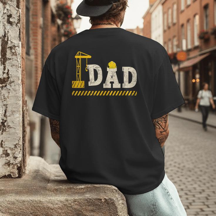 Happy Father's Day Construction For Son DAD Father's Day Men's Back Print T-Shirt Happy Father's Day Construction For Son DAD Father's Day Men's Back Print T-Shirt