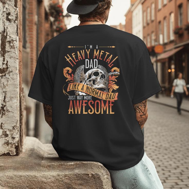 Heavy Metal Cooler Dad Punk Rock Music Lover Men's Back Print T-Shirt