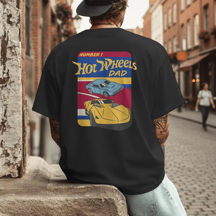 Hot Wheels Father's Day Number 1 Dad Men's Back Print T-Shirt