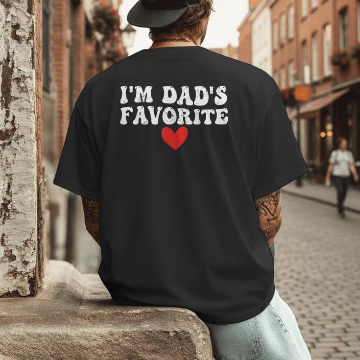 I'm Dad's Favorite Sarcastic Father's Day Men's Back Print T-Shirt