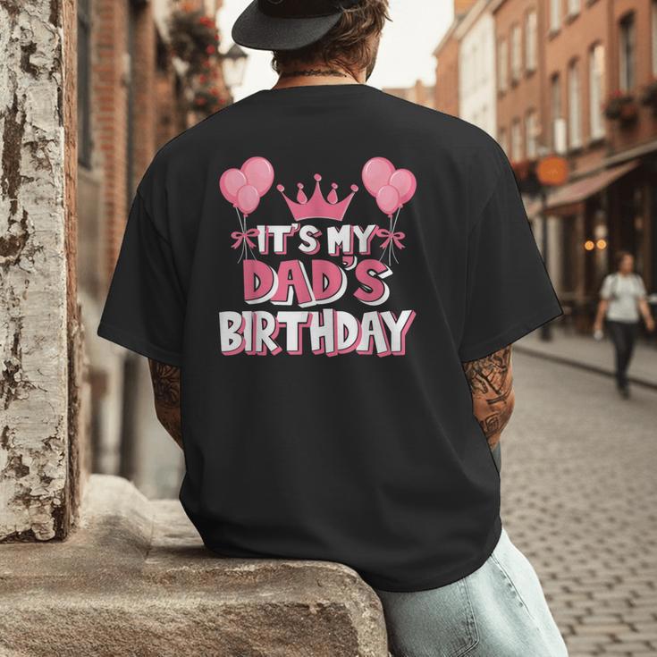 It's My Dad's Birthday Celebration Small Men's Back Print T-Shirt It's My Dad's Birthday Celebration Small Men's Back Print T-Shirt