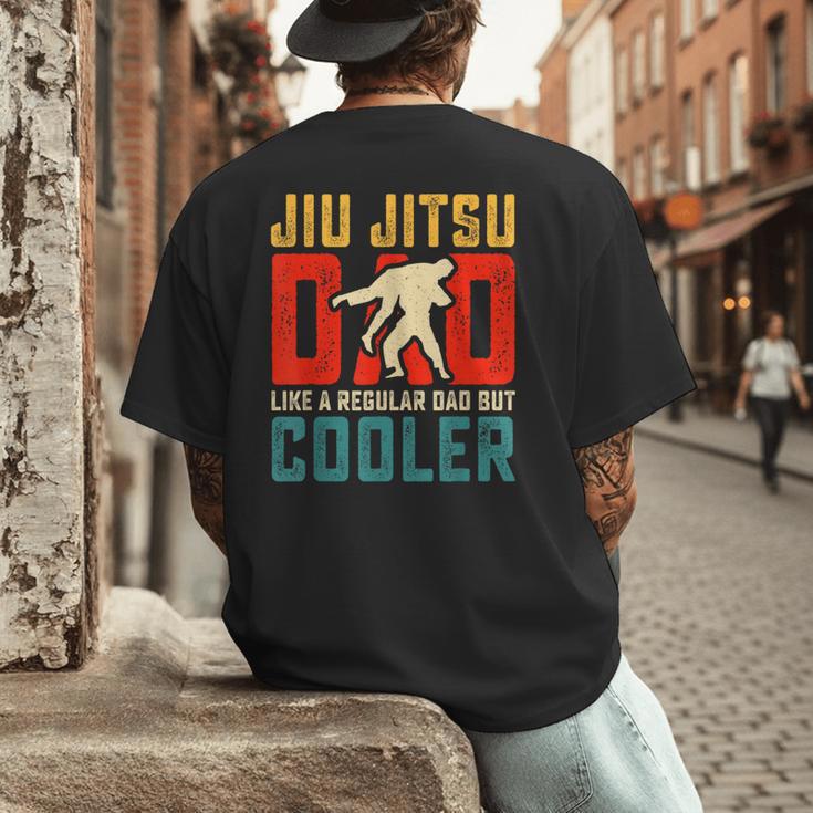 Jiu Jitsu Dad Like A Regular Dad But Cooler Dad Father Men's Back Print T-Shirt