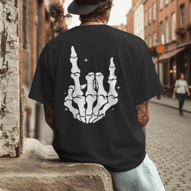 Just A Dad Who Always Came Back 2 Sided Skeleton Men's Back Print T-Shirt Just A Dad Who Always Came Back 2 Sided Skeleton Men's Back Print T-Shirt