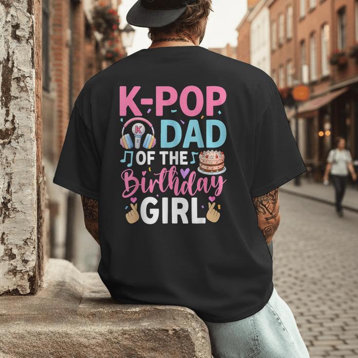 K-Pop Dad Of The Birthday Girl Men's Back Print T-Shirt