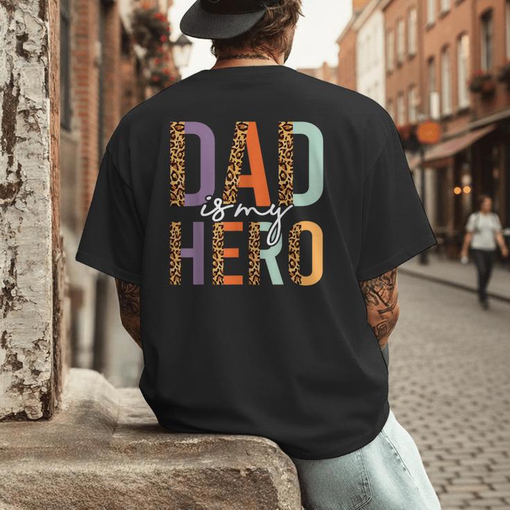 Kids Fathers Day Shirt For Son Daughter My Dad Is My Hero Men's Back Print T-Shirt Kids Fathers Day Shirt For Son Daughter My Dad Is My Hero Men's Back Print T-Shirt