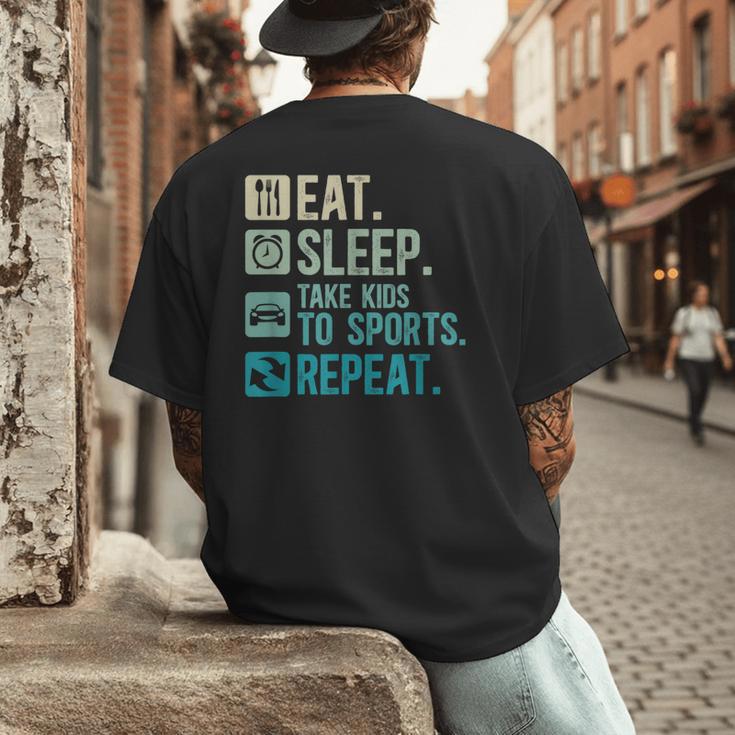 Take Kids To Sports Dad Sports Father Sport Dad Men's Back Print T-Shirt