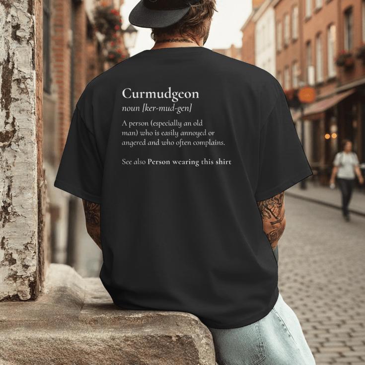 Lustige Groeltern Opa Grumpy Dad Short Sleeve Graphic T-Shirt Small Men's Back Print T-Shirt
