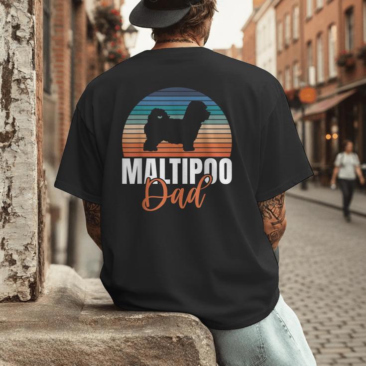 Maltipoo Dad Men's Back Print T-Shirt