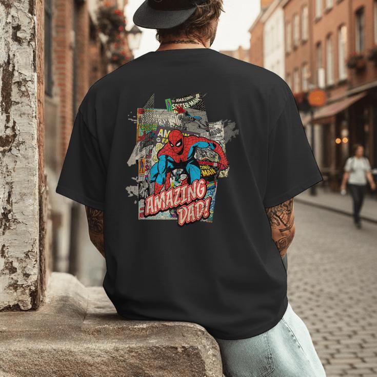 Marvel Spider-Man Amazing Dad Father's Day Men's Back Print T-Shirt