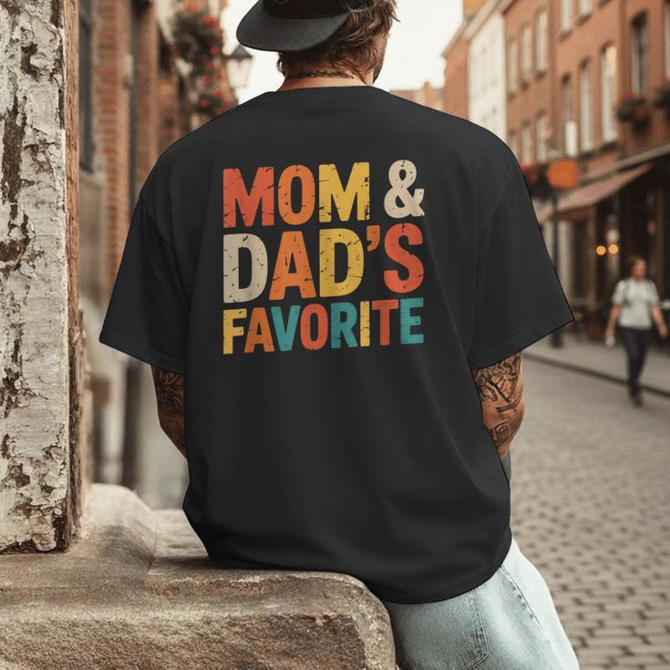 Mom & Dad's Favorite Men's Back Print T-Shirt Mom & Dad's Favorite Men's Back Print T-Shirt