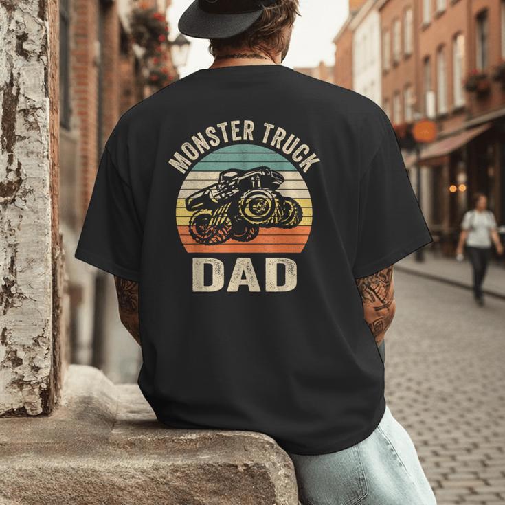 Monster Truck Dad Shirt Retro Vintage Monster Truck Shirt Men's Back Print T-Shirt