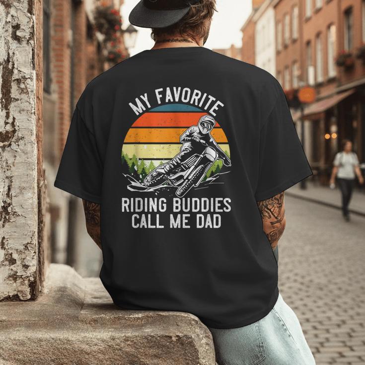 Motorcycle Dad Dirt Bike Shirt Motocross Riding Buddies Men's Back Print T-Shirt Motorcycle Dad Dirt Bike Shirt Motocross Riding Buddies Men's Back Print T-Shirt