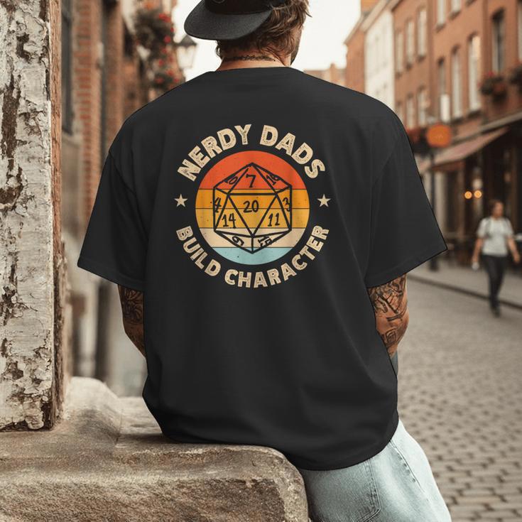 Nerdy Dads Build Character Men's Back Print T-Shirt Nerdy Dads Build Character Men's Back Print T-Shirt