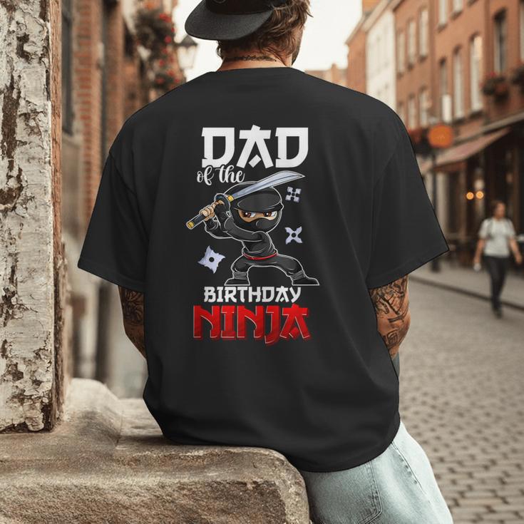 Ninja Favor Shirt For Men Dad Of The Birthday Boy Men's Back Print T-Shirt