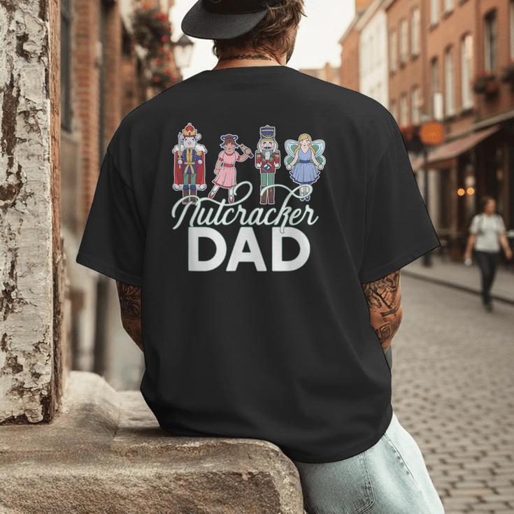 NUTCRACKER DAD Fun Christmas Ballet Parent Meme Men's Back Print T-Shirt