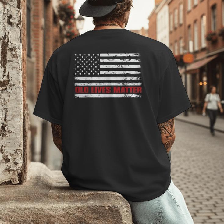 Old Lives Matter Tshirt 60th Birthday For Men 50th Dad Men's Back Print T-Shirt