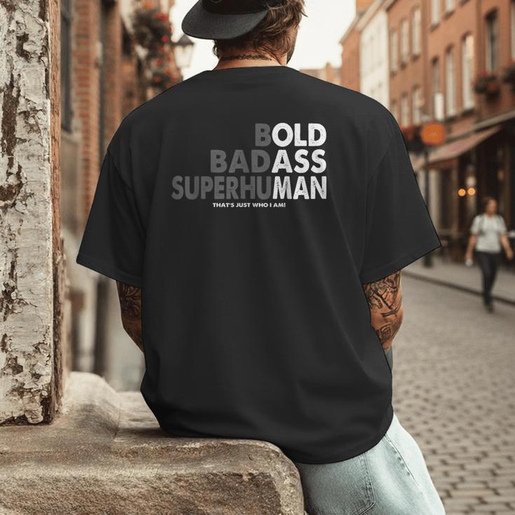 Old Man Saying Gag Dad Husband Birthday Fathers Day Men's Back Print T-Shirt Old Man Saying Gag Dad Husband Birthday Fathers Day Men's Back Print T-Shirt