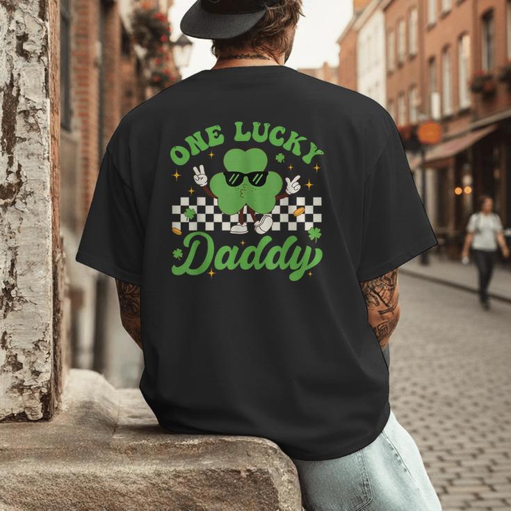 One Lucky Daddy St Patricks Day Dad Father Men's Back Print T-Shirt