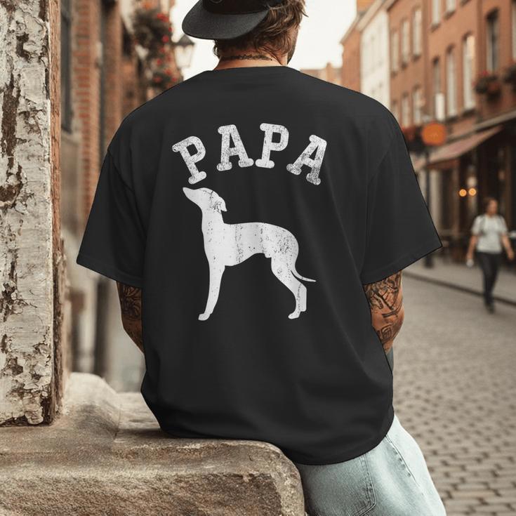 Papa ITALIAN GREYHOUND For Dad Men's Back Print T-Shirt