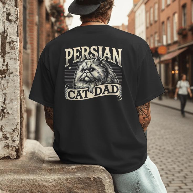 Persian Cat Dad Persian Cats Persian Cat Lover Men's Back Print T-Shirt Persian Cat Dad Persian Cats Persian Cat Lover Men's Back Print T-Shirt