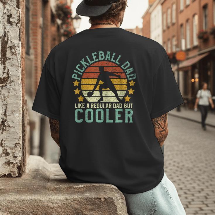 Pickleball Dad Pickleball Player Men's Back Print T-Shirt