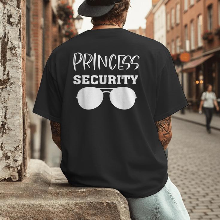 Princess Security Perfects For Dad Orr Boyfriend Small Men's Back Print T-Shirt Princess Security Perfects For Dad Orr Boyfriend Small Men's Back Print T-Shirt