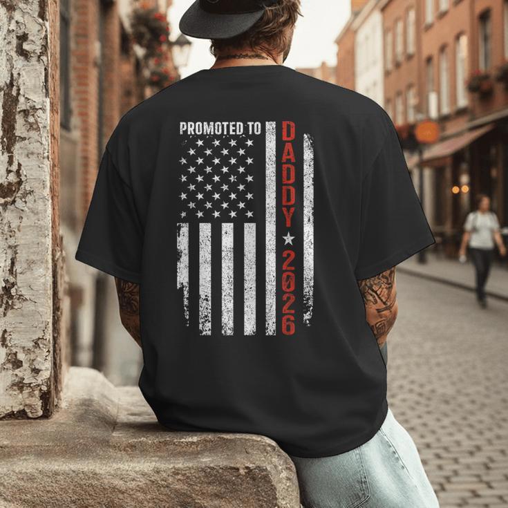 Promoted To Daddy 2026 Men's Back Print T-Shirt Promoted To Daddy 2026 Men's Back Print T-Shirt
