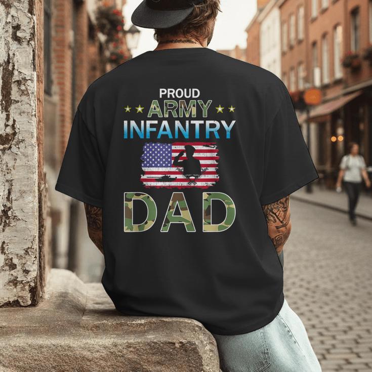Proud Army Dad-Army Infantry Dad Camouflage Graphics Army Men's Back Print T-Shirt