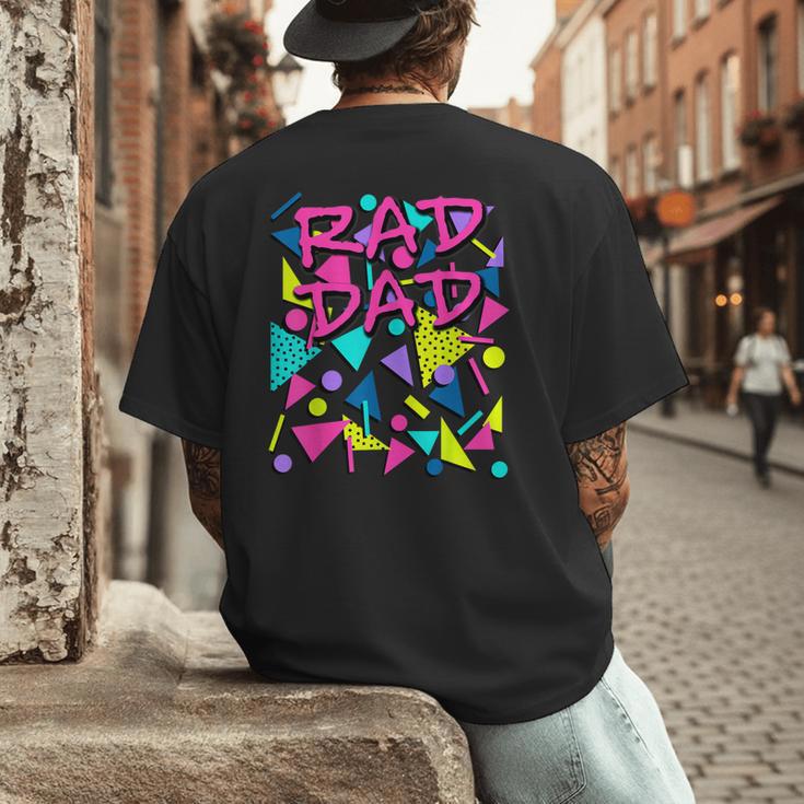 Rad Dad 80s Throwback Men's Back Print T-Shirt