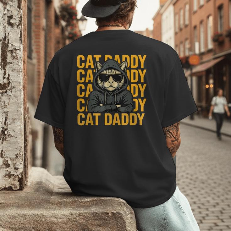 Retro Cat Daddy Style Animal For Men Women Kid Boy Girl Men's Back Print T-Shirt