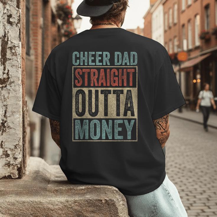 Retro Cheer Dad Straight Outta Money Men's Back Print T-Shirt