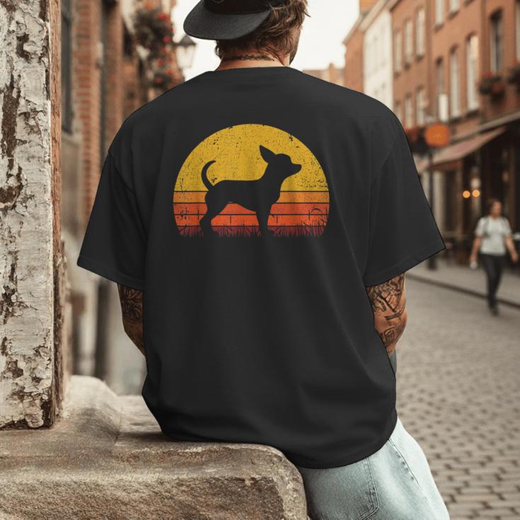 Retro Chihuahua Men Women Dog Mom Dad Chihuahua Men's Back Print T-Shirt Retro Chihuahua Men Women Dog Mom Dad Chihuahua Men's Back Print T-Shirt