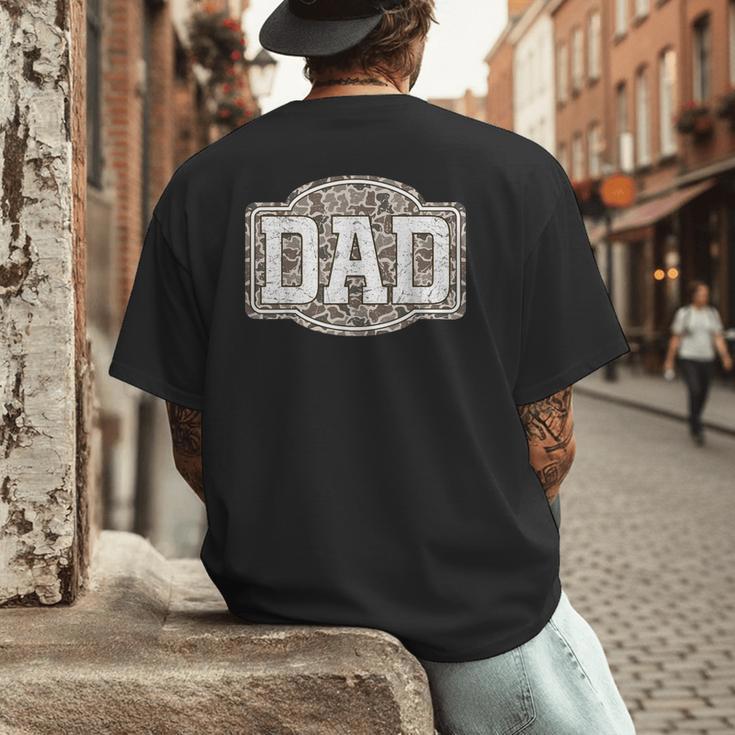 Retro Old Camo Dad Camouflage Hunting Season Father's Day Men's Back Print T-Shirt Retro Old Camo Dad Camouflage Hunting Season Father's Day Men's Back Print T-Shirt
