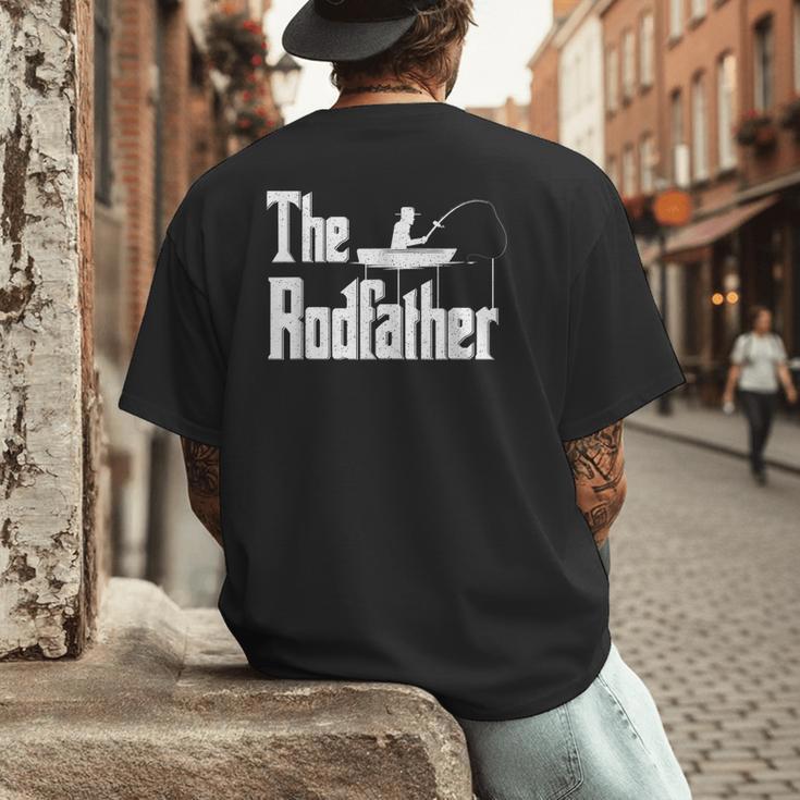 The Rodfather Fishing Dad Men's Back Print T-Shirt