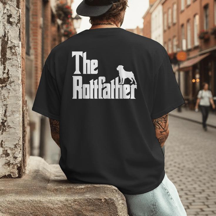 The RottFather Rottweiler Dad Shirt Men Men's Back Print T-Shirt