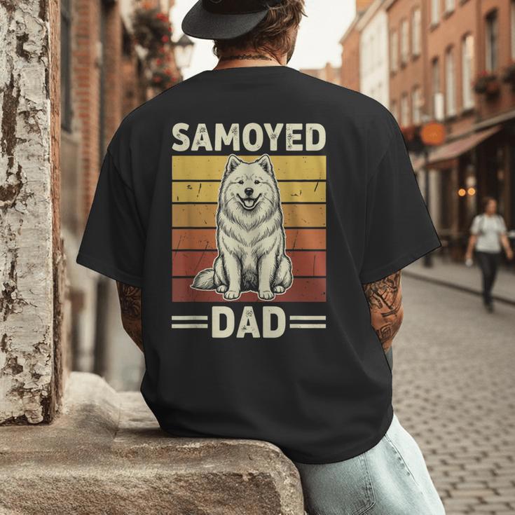 Samoyed Dad Men's Back Print T-Shirt