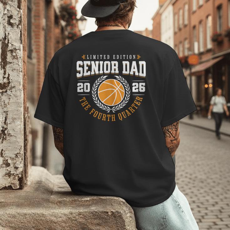 Senior Basketball Dad 2026 The Final Quarter Men's Back Print T-Shirt Senior Basketball Dad 2026 The Final Quarter Men's Back Print T-Shirt