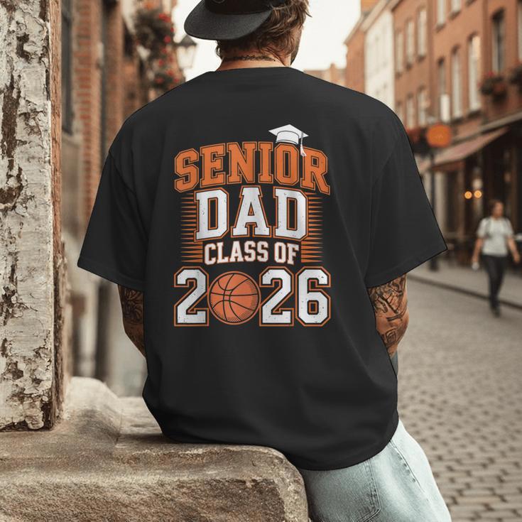 Senior Dad Class Of 2026 Graduate Basketball Graduation 2026 Men's Back Print T-Shirt
