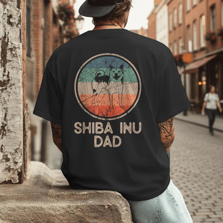 Shiba Inu Dog Vintage Shiba Inu Dad Men Women Men's Back Print T-Shirt