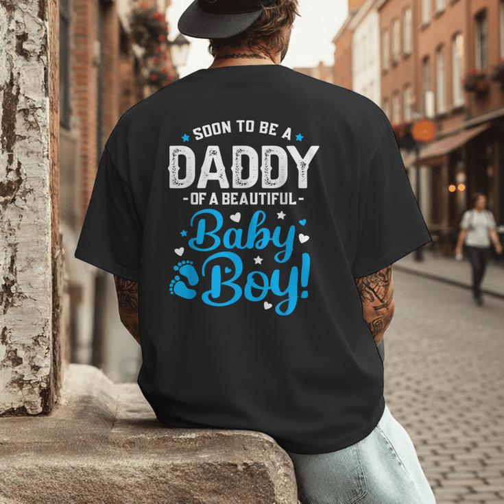 Soon To Be A Daddy Of A Baby Boy New Dad Expecting Father Men's Back Print T-Shirt Soon To Be A Daddy Of A Baby Boy New Dad Expecting Father Men's Back Print T-Shirt