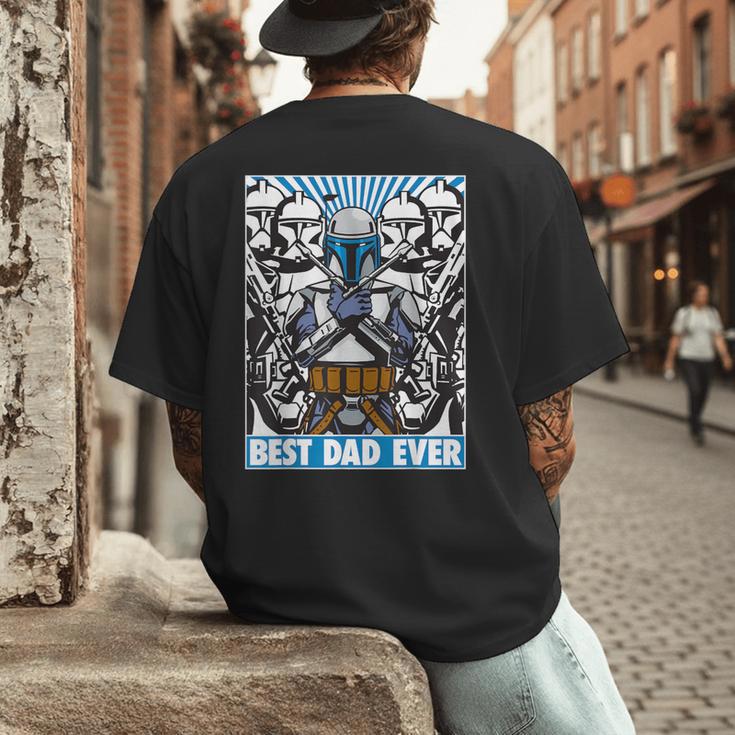 Star Wars Father's Day Jango Fett Best Dad Ever Men's Back Print T-Shirt