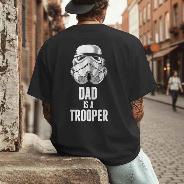 Star Wars Father's Day Stormtrooper Dad Is A Trooper Vintage Men's Back Print T-Shirt Star Wars Father's Day Stormtrooper Dad Is A Trooper Vintage Men's Back Print T-Shirt