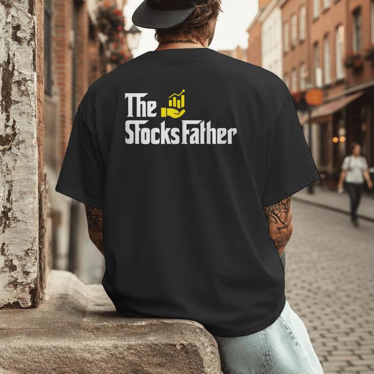 The Stocks Father Trader Dad Men's Back Print T-Shirt The Stocks Father Trader Dad Men's Back Print T-Shirt