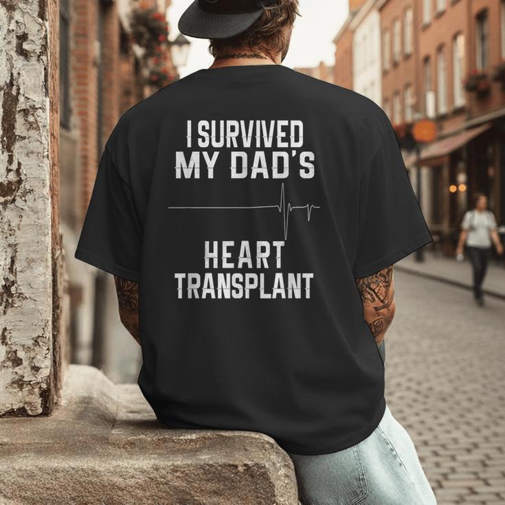 I Survived My Dad's Heart Transplant Men's Back Print T-Shirt