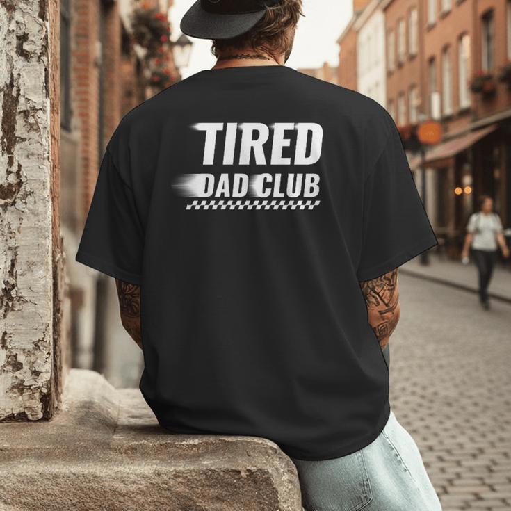 Tired Dad Club Maze Track Back 2 Sided Men's Back Print T-Shirt