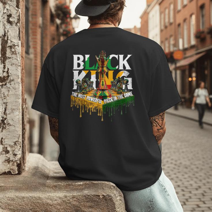 History I Am Black Man King Dad Melanin Men Women Men's Back Print T-Shirt