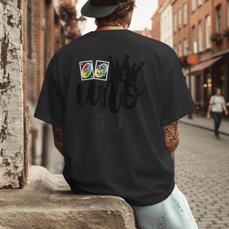 Uno 1st Birthday Dad Men's Back Print T-Shirt
